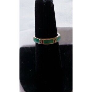 Sterling w turquoise inlay band and Marcasite  Size 7 preowned